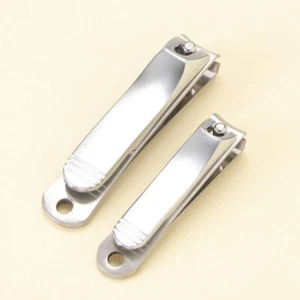 2pcs Nail Clippers Portable Stainless Steel Nail Manicure Tool Nail Cutter Nail - Picture 1 of 11
