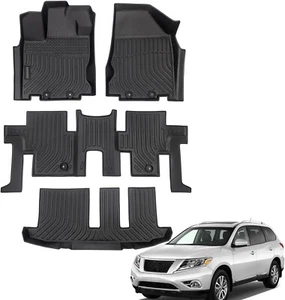 Floor Mats for 2013-2021 Nissan Pathfinder 2014-2021 Infiniti QX60 2013 JX35 - Picture 1 of 10