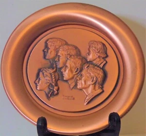 Norman Rockwell - Cobre - Percha de pared del Cuerpo de Paz - 1978 edición limitada # 4942 - Imagen 1 de 5