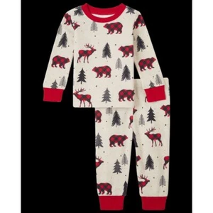 The Children's Place Winter Bear Snug Fit Cotton Pajamas - H/T Vanilla Size 4T - Picture 1 of 6