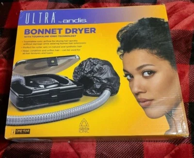 Andis 80660 500-Watt Ionic Professional Bonnet Hair Dryer, Black  NIP - Image 1 of 4