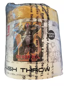 Deadpool Marvel Plush Throw Blanket 46in. x ^60in. Sealed - Picture 1 of 3