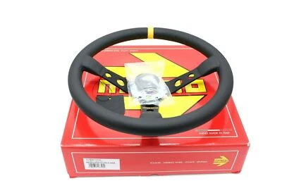 Volante de couro MOMO Mod.07 350 mm com kit Hub Boss serve para Porsche 911 964 - Imagem 1 de 4
