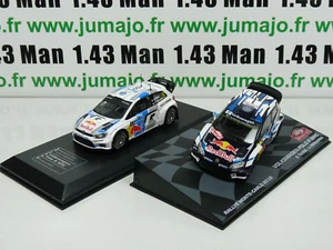 LOT 2X 1/43 IXO Rallye VOLKSWAGEN POLO R WRC OGIER M. Carlo 2016 / Finlande 2013 - Picture 1 of 11