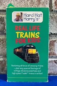 Hard Hat Harry's Real Life Train's For Kids Construction Video 1994 Vintage VHS - Picture 1 of 9