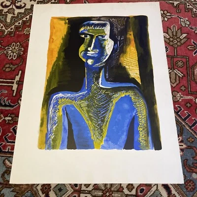 ZADKINE Осип Цадкин Lithographie « La Négresse » D’après Gouache De 1964 Rare ! - Photo 1/4
