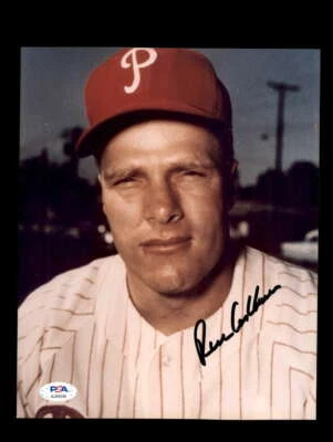 Richie Ashburn PSA DNA Coa Signed 8x10 Photo Phillies Autograph - Image 1 of 3