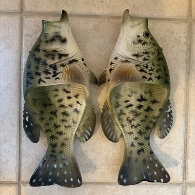 Rivers Edge Bass Fish Flip-Flop Sandals Size Marked as 5/6 C-7/7.5W - Fun Shoes! - Image 1 of 4