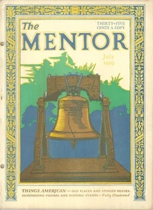 The Mentor Magazine July 1929 Things American Octagon House Jefferson Bible Rush - Picture 1 of 9