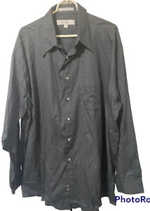 Perry Ellis Portfolio Men's Button-Up Shirt Black Shirt Size 18 34/35