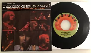 Creedence CCR / Fortunate Son & Down On The Corner / 2009 45 & PS / Mint - Picture 1 of 7