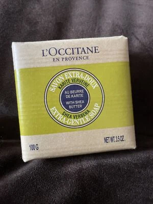L'Occitane Shea Butter Extra Gentle Soap Verbena 3.5oz/100g With Paper Gift Bag - Image 1 of 4