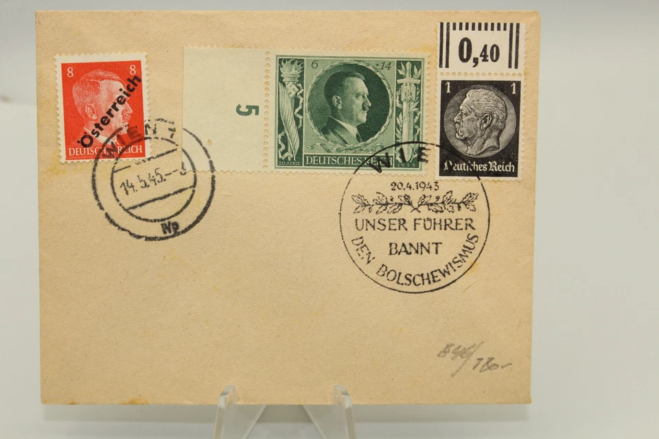 HA107: 1. Edición Auxiliar De Viena 662 En Comprobante Con Sello 14.5.1945 - Imagen 1 de 2