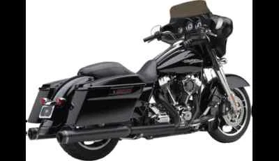 Cobra 黑色 4 英寸 Neighbor Haters 一脚蹬消声器 Street Glide CVO 10-16 — 第 1/4 张图片