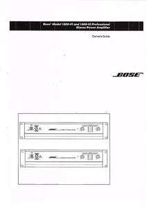 Bose Bedienungsanleitung owners manual für Model 1600 - VI und 1800- VI Copy - Picture 1 of 1