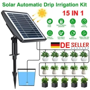 Solar Bewässerungssystem Automatisch Pflanzenbewässerung Wasserspender Pumpe Kit - Bild 1 von 17