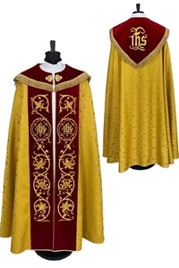 COPE Gold Gothic Style Gewand, Brokat/Samt, Stickerei - Bild 1 von 7