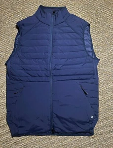 Kenneth Cole Tech Vest Lightweight Stretch Puffer Vest Navy Blue Men's Size L - Picture 1 of 5