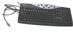 Compaq Sk 2850c vintage Keyboard Film prop PS/2 Silver & black same day post - Picture 1 of 4