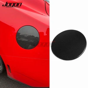 Carbon For Ford Mustang GT Convertible Coupe 2024+ Gas Oil Fuel Tank Cover Trim - Picture 1 of 14