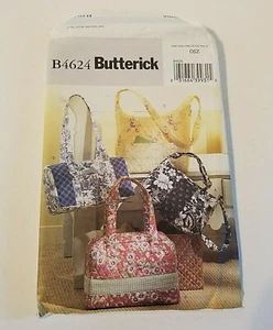 B4624 Butterick 2005 4 bags purse quilted designer look Uncut sewing pattern - Picture 1 of 3