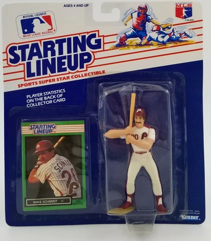 1989 Starting Lineup Mike Schmidt Philadelphia Phillies SLU Kenner Sports Figure Cover