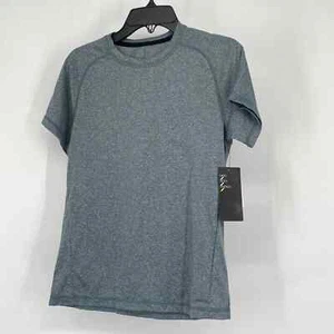 Zella Kids Short Sleeve Crew Neck T-Shirt Tee Top Heather Gray Size M 8/10 NWT - Picture 1 of 4