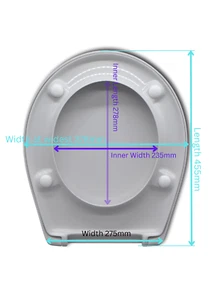 Keramag 1 Comprimo Twyford Galerie Ottimizza Sedile WC e Copri WC Cerniera Fissaggio Superiore - Foto 1 di 7