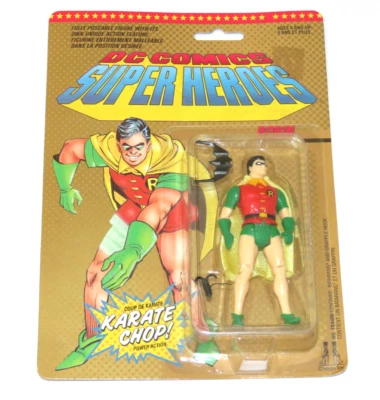 Vintage DC Comics Robin Action Figure 1989 Charan Toys No. TB4400 New Sealed - Image 1 of 4