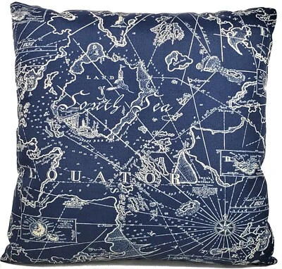 Tommy Bahamas South Seas 17" Funda Almohada Náutica Exterior Cuadrada Foto 1 de 4