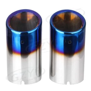 Tubos de punta de silenciador de escape para Audi A4 Sedán y Q5 2009-2013 2 piezas coche cromado - Imagen 1 de 8