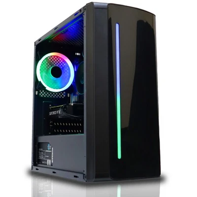 Gaming PC Ryzen 5 5500GT 16GB DDR4 480GB NVMe 7-Core Radeon Graphics Win 11 FAST - Image 1 of 4