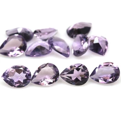 11,14 CT. 12 piezas pera amatista rosa Brasil sin calefacción Foto 1 de 4