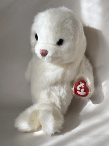 TY 1997 Plush White Seal Pup 10in Beanie MISTY New Vintage W/Tag - Picture 1 of 6