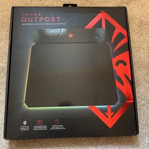 OMEN By HP Outpost Mouse Pad Mouse Mat With Qi Wireless Charger 6CM14AA#ABB - Picture 1 of 4