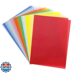 MECCANIXITY Colored Vellum Paper, 20 Sheet Multicolor Transparency 8.3" x 5.9 - Picture 1 of 5