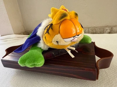 Vintage Garfield Plush Furry Tales Frog Prince 1981 Thailand 12" Long RARE READ - Image 1 of 4
