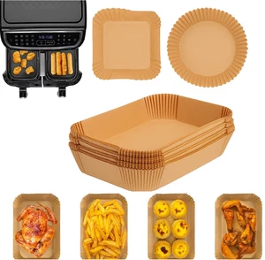 200x Disposable Air Fryer Paper Liners Non Stick Baking Parchment Ninja COSORI - Picture 1 of 22