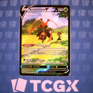 Pokemon - Kricketune V - TG12/TG30 - SWSH12: Silver Tempest - Holo - Ultra Ra NM - Picture 1 of 1