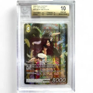FFTCG BGS 10 - Tifa Tin Promo Full Art Foil PR-063/8-144S Final Fantasy TCG - Picture 1 of 1