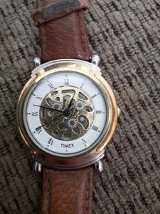 Timex Women's Quartz Watch Vintage Skeleton Dial 32mm Dial- - Picture 1 of 2