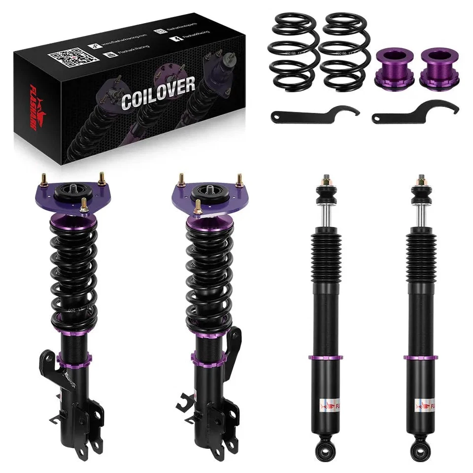 Coilovers For Nissan Sentra 2013-2019 Shocks Struts Suspension kit Adjustable Foto 1 de 4