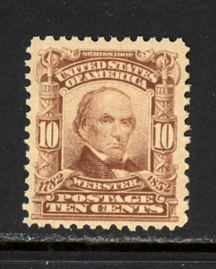 SCOTT 307 1903 10 CENT WEBSTER REGULAR ISSUE MNH OG VF CAT $150! - Picture 1 of 2