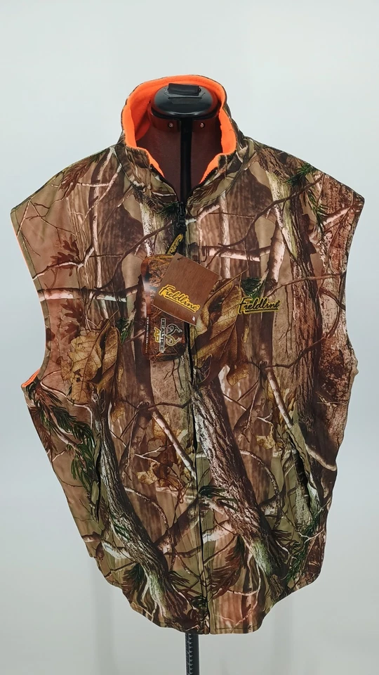 Fieldline Camo Orange Reversible Vest Men's NWT - Image 1 of 4