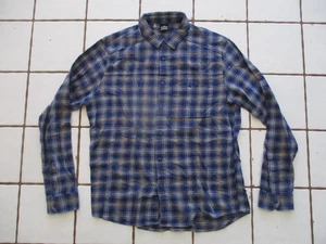 Under Armour Flannel Shirt Mens Size XL Blue Gray Long Sleeve Snap Button Plaid - Picture 1 of 17