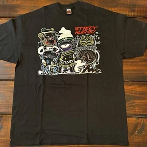 Camiseta De Colección Stussy X P. Bagge Street Aliens 2008 Talla XL RARA NUEVA - Imagen 1 de 7