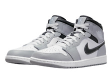 Size 9.5M - Jordan 1 Mid Light 'Smoke Grey' | $50 OFF AUGSNE Mens Sneakers