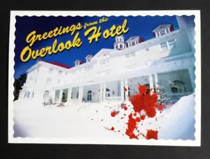 Greetings from Overlook Hotel Postcard Stephen King Shining ABC Max Racks UNP - Picture 1 of 2