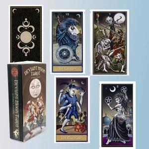 MAZO DE CARTAS DEL TAROT LUNA DESVIADA IMÁGENES EVOCADORAS FRONTERAS PAGANAS WICCANS - Imagen 1 de 12