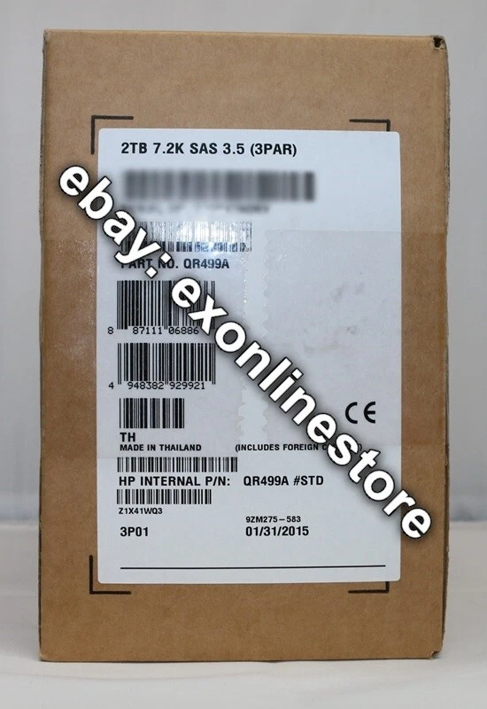 QR499A - HP M6720 2TB 6G SAS 7.2K LFF (3.5-inch) Nearline Hard Drive - Image 1 of 1